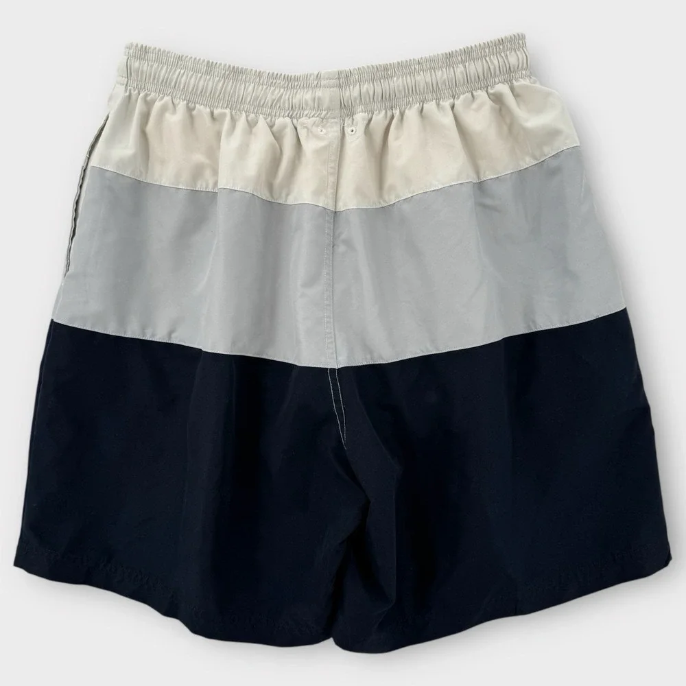 Perry Ellis America Active Shorts Mens Large Colorblock Elastic Swim Trunks NWT‎
